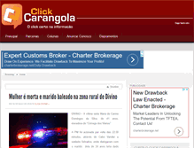Tablet Screenshot of clickcarangola.com.br